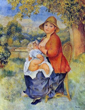  hijo Pintura al %C3%B3leo - Madre e hijo Pierre Auguste Renoir